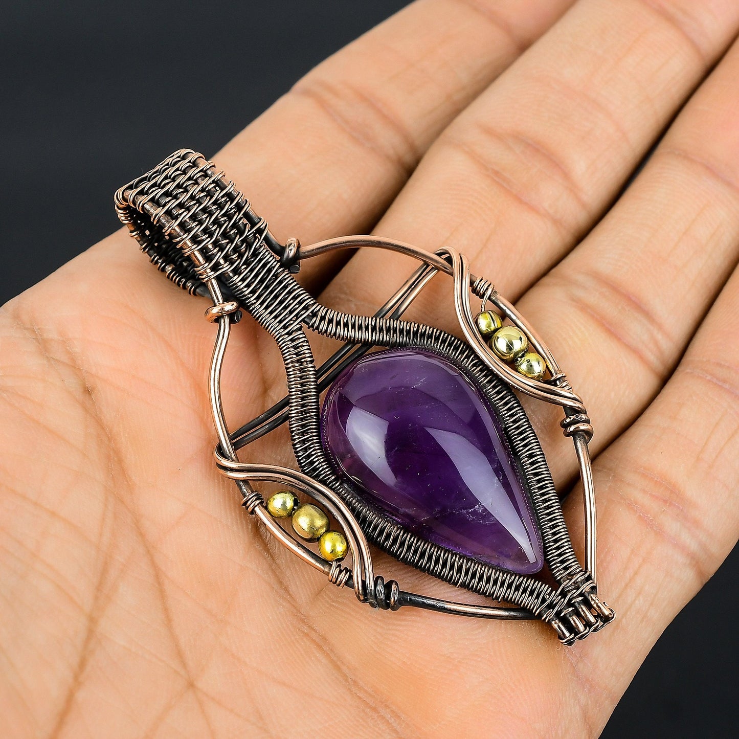 Purple Amethyst Gemstone Pendant