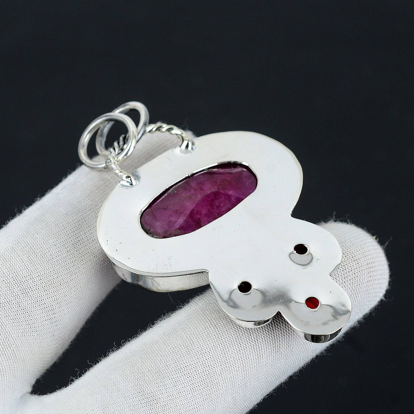 Red Garnet Gemstone Pendant