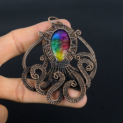 Rainbow Solar Quartz Gemstone Pendant
