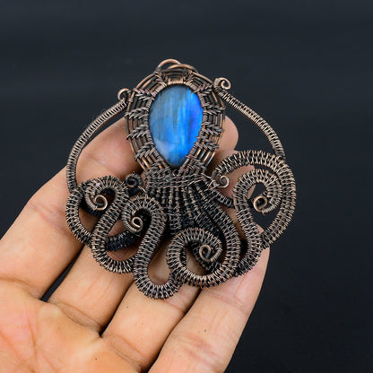 Blue Labradorite Gemstone Pendant