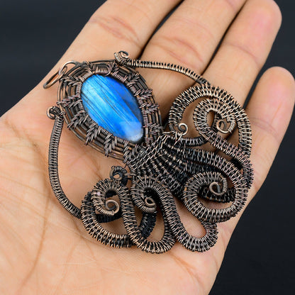 Blue Labradorite Gemstone Pendant