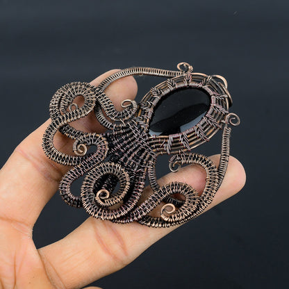 Black Onyx Gemstone Pendant
