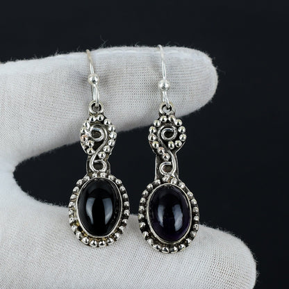 Black Onyx Gemstone Earrings