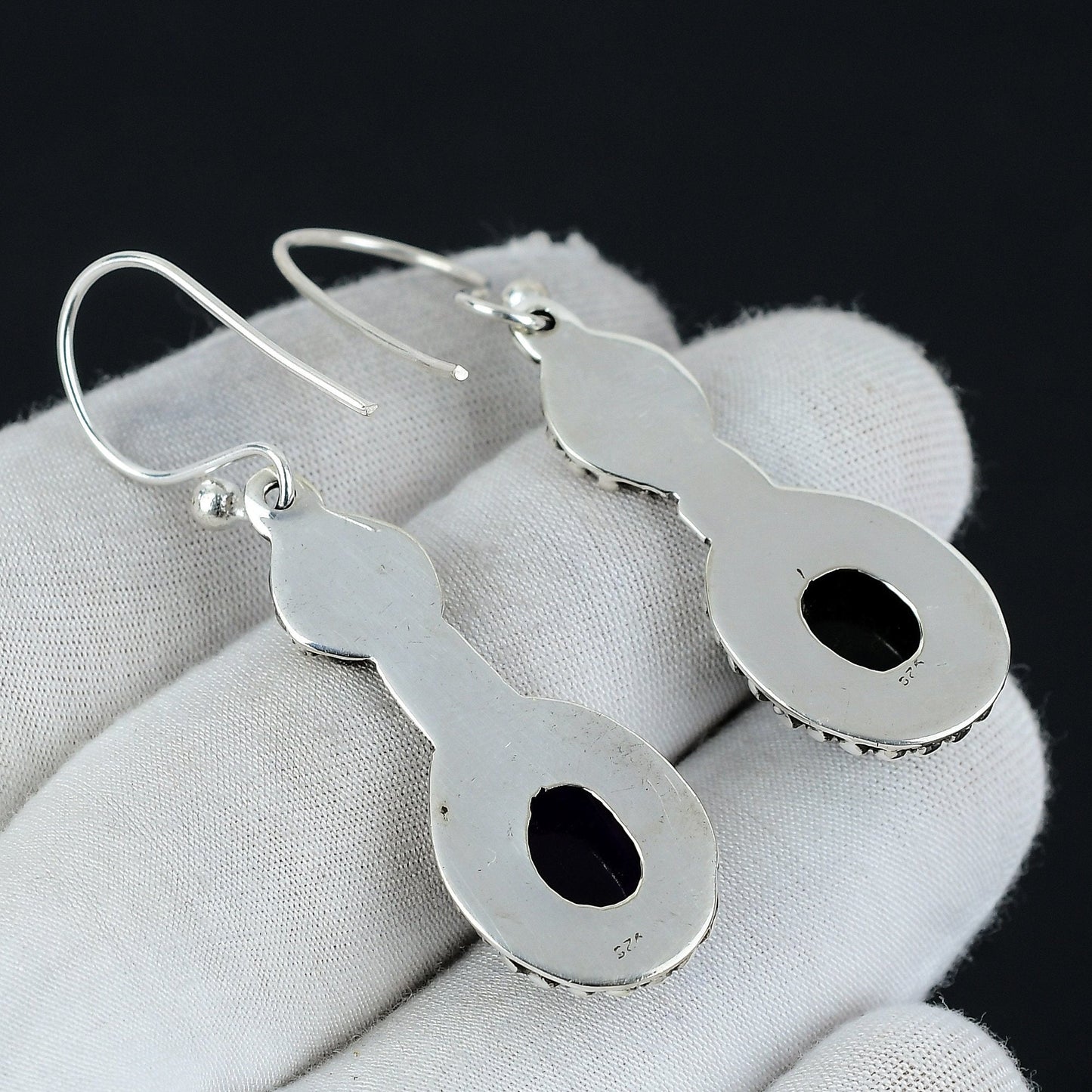 Black Onyx Gemstone Earrings