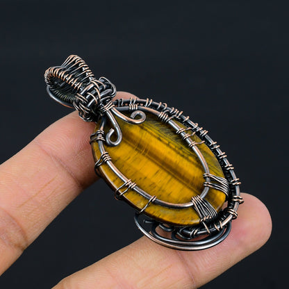Golden Tiger Eye Gemstone Pendant