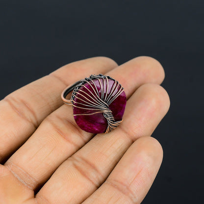Kashmir Red Ruby Gemstone Ring