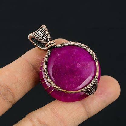 Kashmir Red Ruby Gemstone Pendant