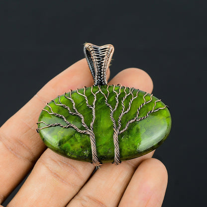 Green Fire Labradorite Gemstone Pendant