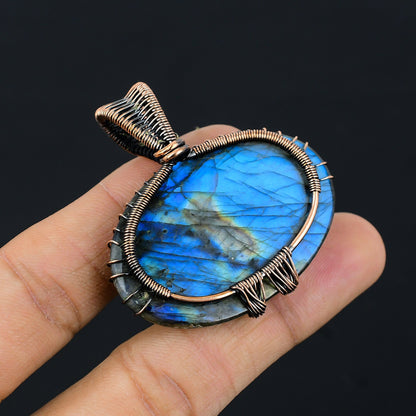 Blue Labradorite Gemstone Pendant
