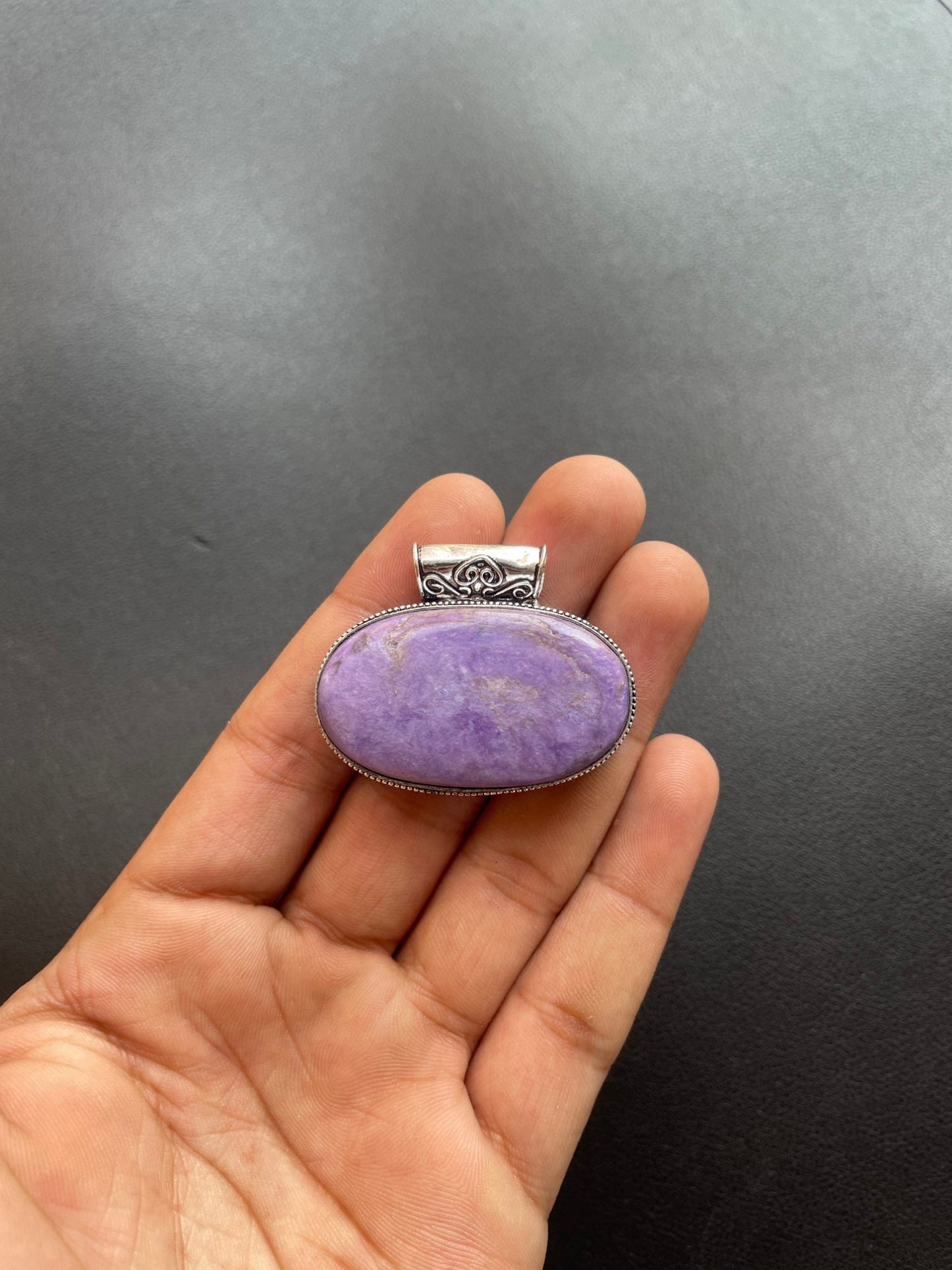 Rainbow Abalone Shell Gemstone Pendant