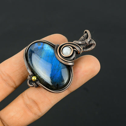 Blue Labradorite Gemstone Pendant