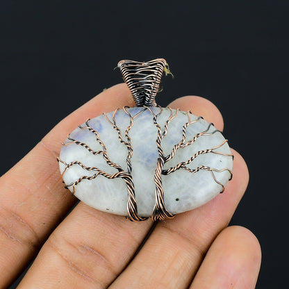 Rainbow Moonstone Gemstone Pendant