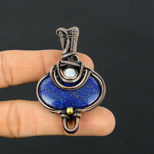 Blue Lapis Lazuli Gemstone Pendant