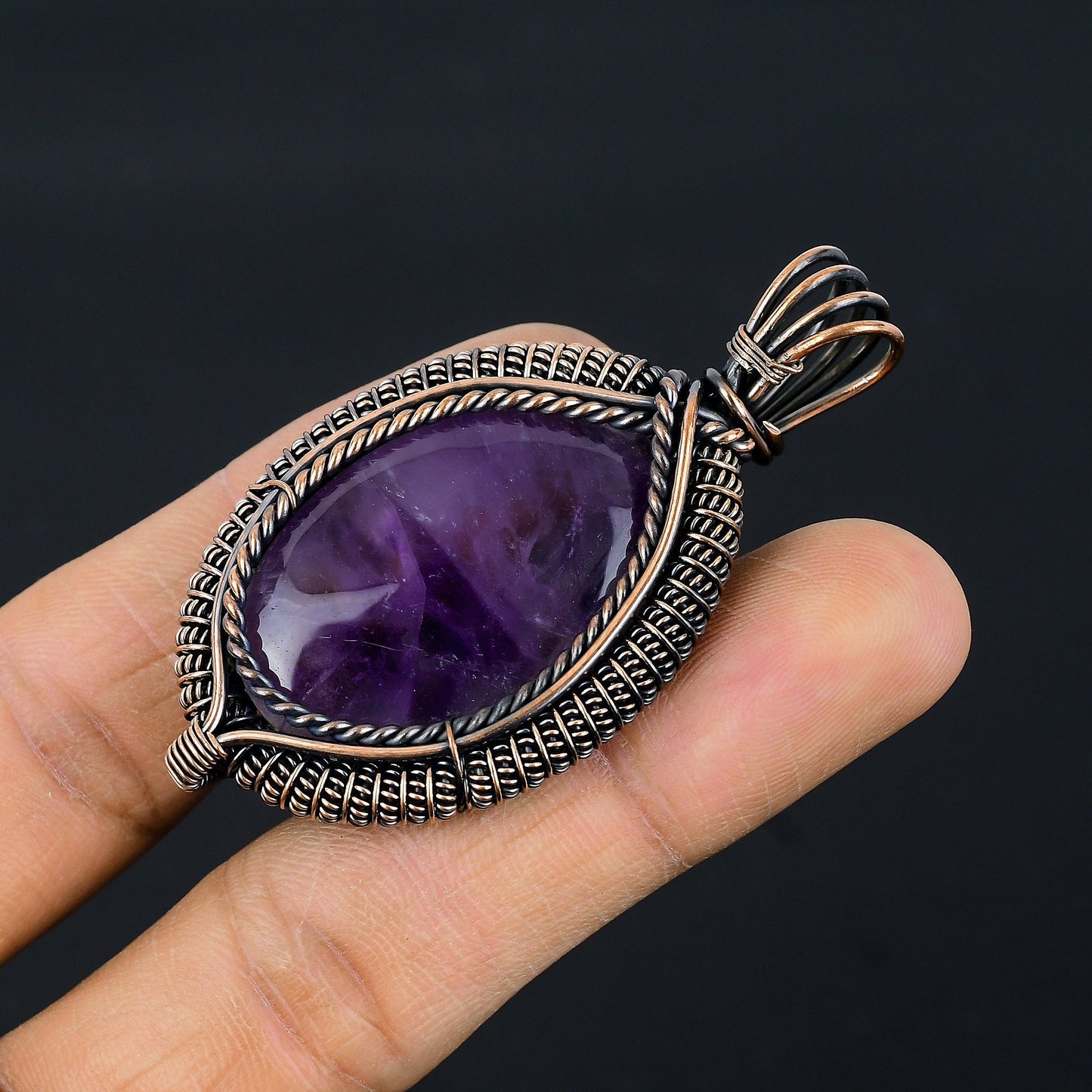 Purple Amethyst Gemstone Pendant