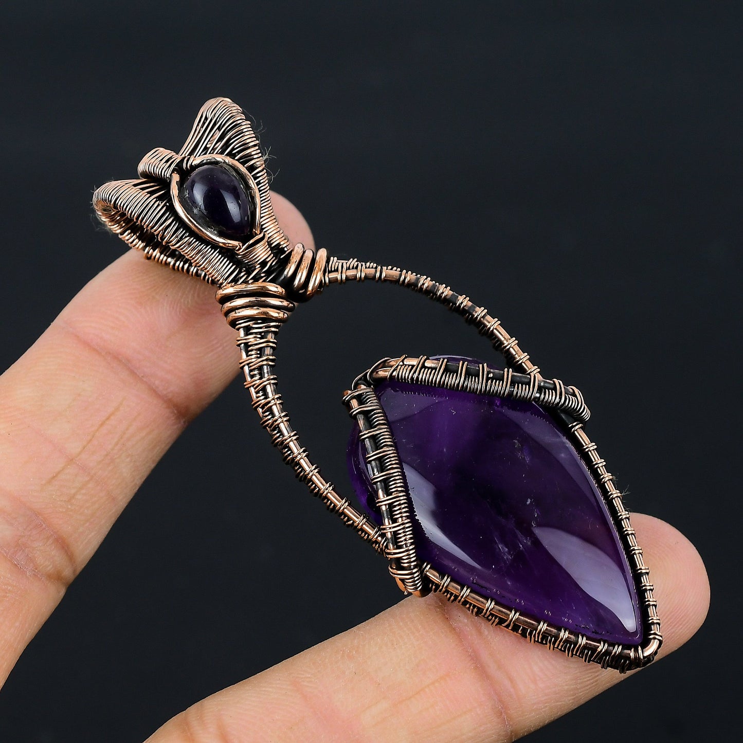 Purple Amethyst Gemstone Pendant