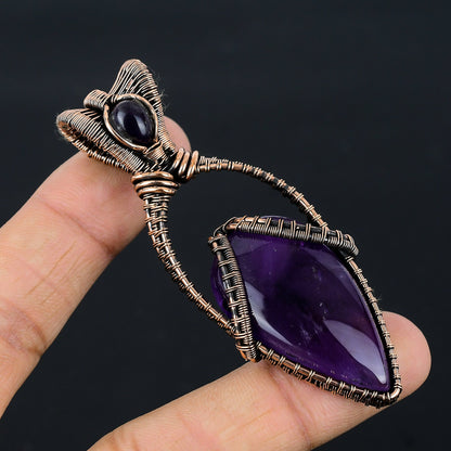 Purple Amethyst Gemstone Pendant