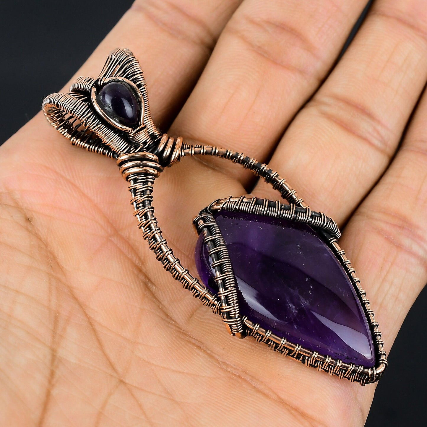 Purple Amethyst Gemstone Pendant