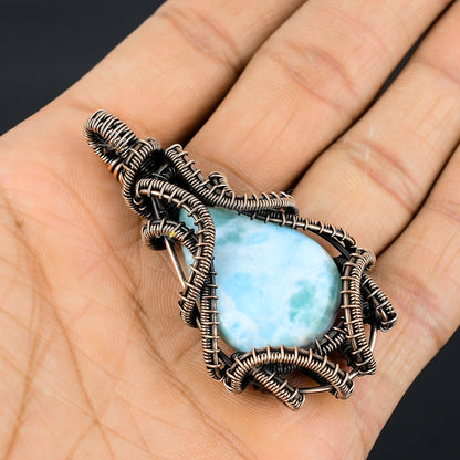 Blue Larimar Gemstone Pendant