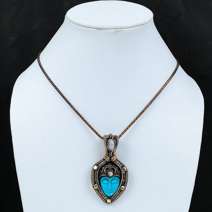 Blue Moonstone Gemstone Pendant