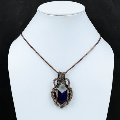 Blue Flash Labradorite Gemstone Pendant