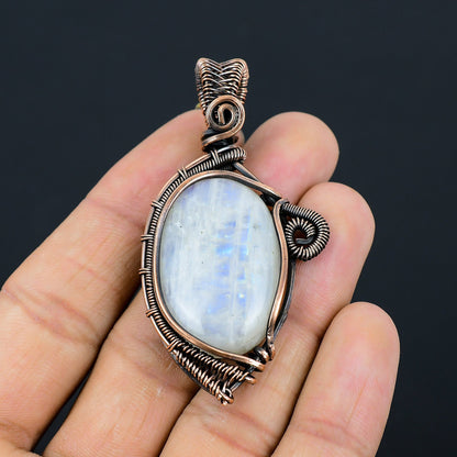 Rainbow Moonstone Gemstone Pendant