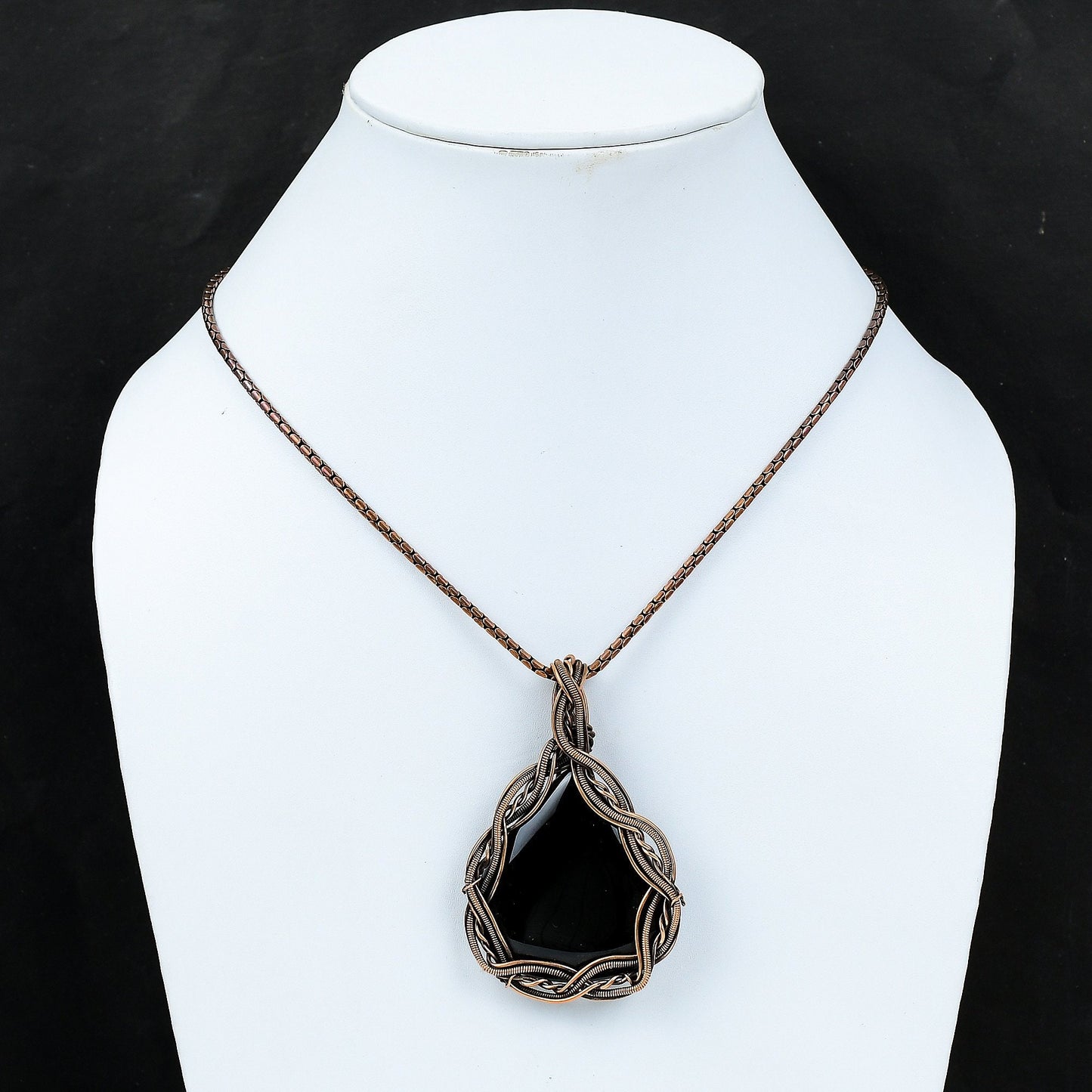 Black Onyx Gemstone Pendant