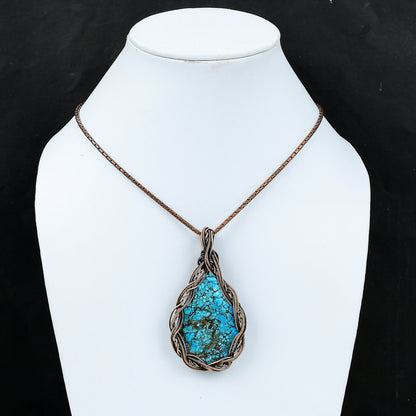Blue Turquoise Gemstone Pendant