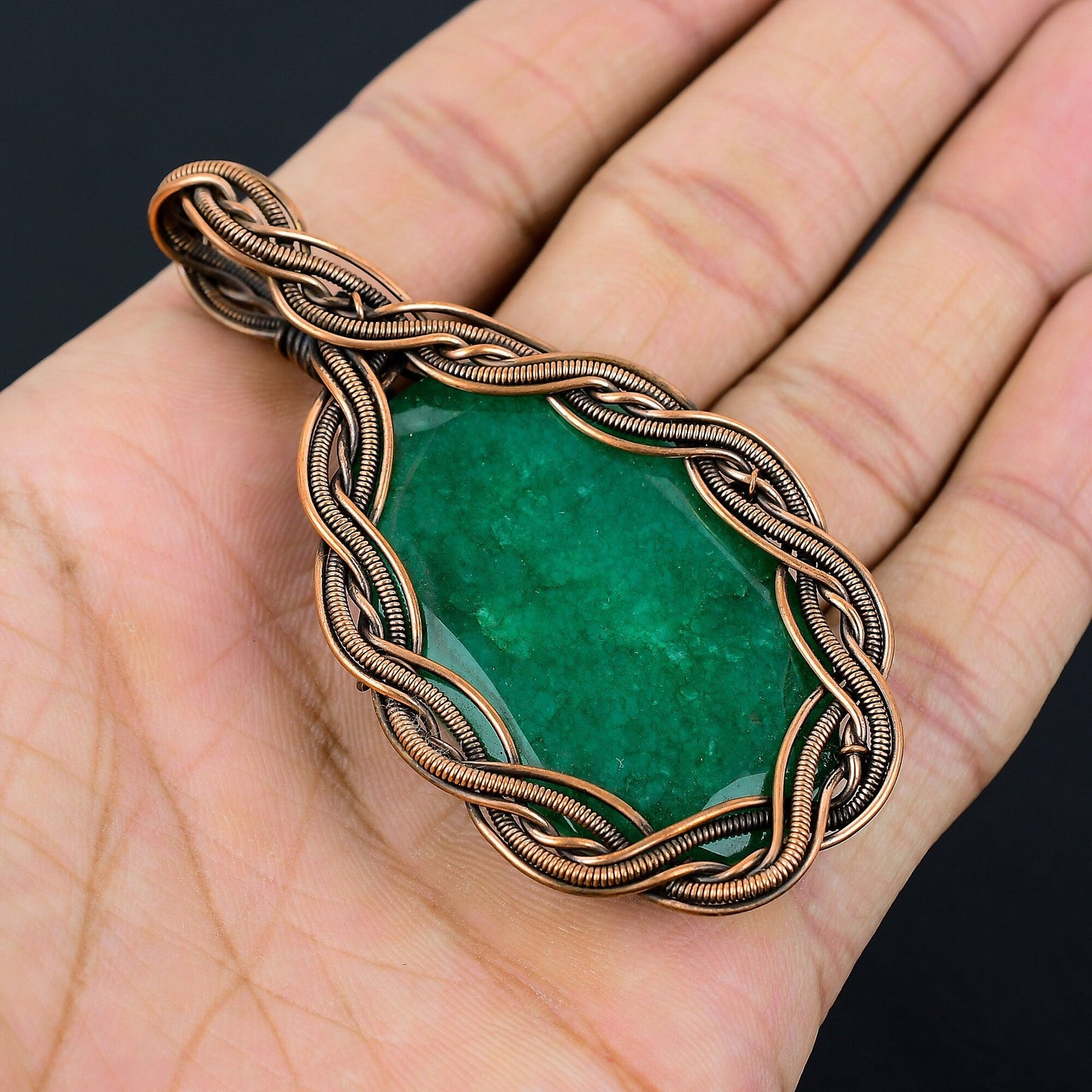 Green Emerald Gemstone Pendant