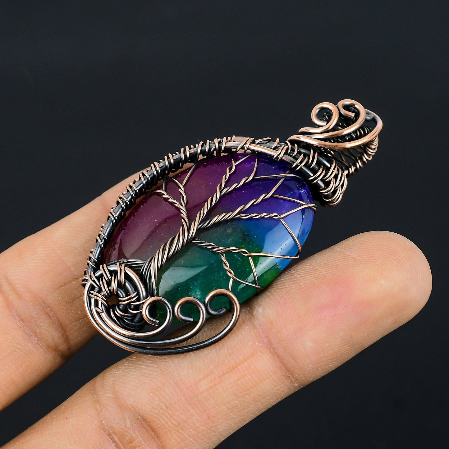 Rainbow Quartz Gemstone Pendant