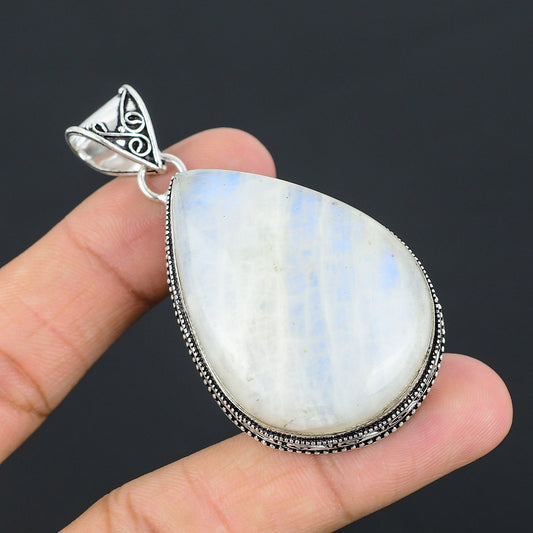 Rainbow Moonstone Gemstone Pendant