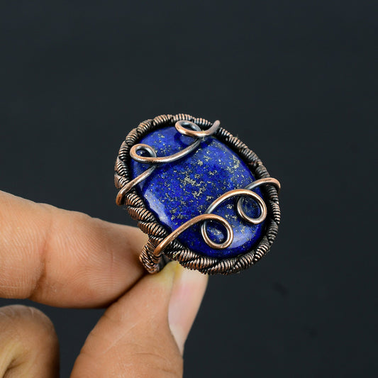 Blue Lapis Gemstone Ring