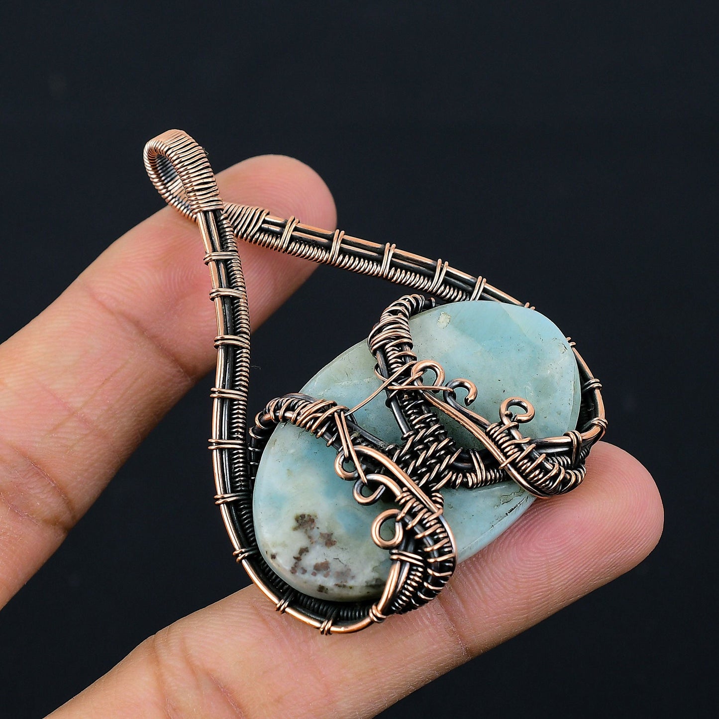 Blue Larimar Gemstone Pendant