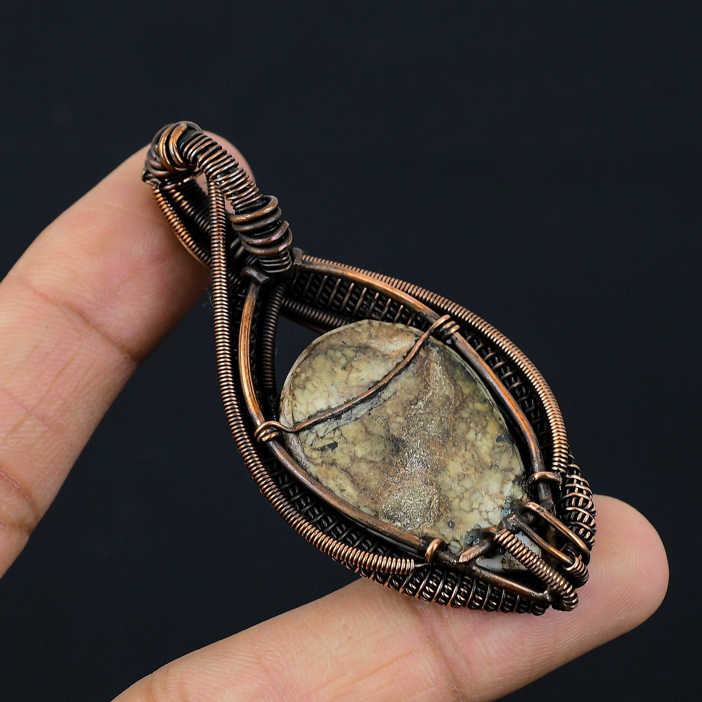 Brown Wild Horse Gemstone Pendant