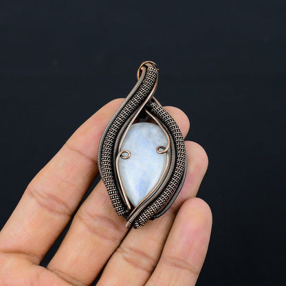 Rainbow Moonstone Gemstone Pendant