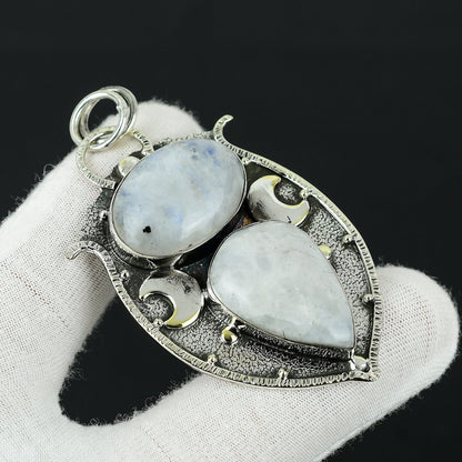 Rainbow Moonstone Gemstone Pendant