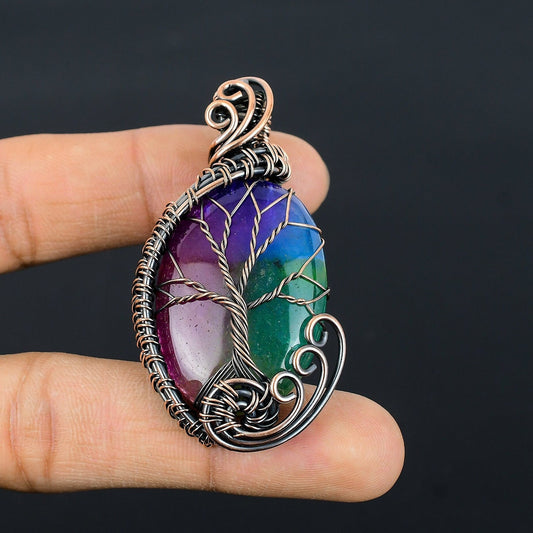 Rainbow Quartz Gemstone Pendant