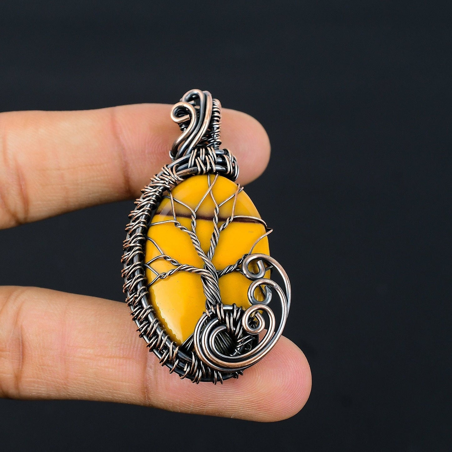 Multicolor Mookaite Gemstone Pendant