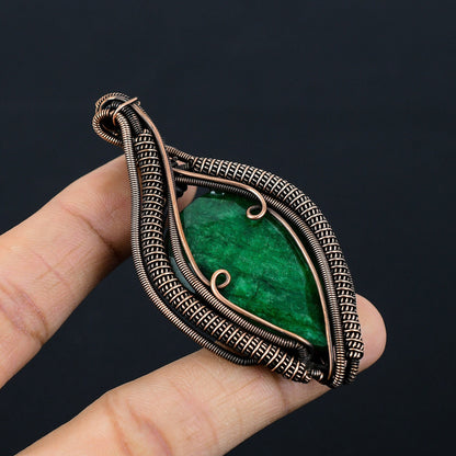 Green Emerald Gemstone Pendant