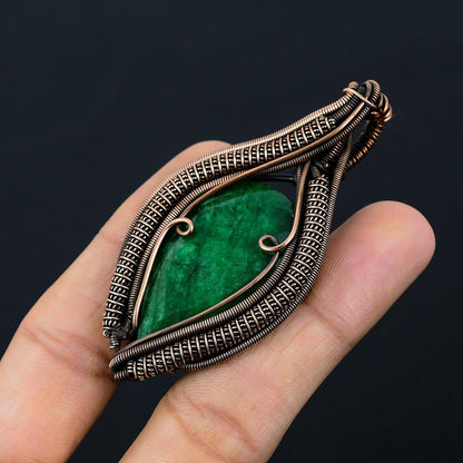 Green Emerald Gemstone Pendant
