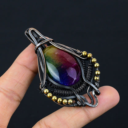 Rainbow Solar Quartz Gemstone Pendant