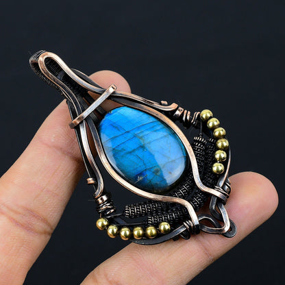 Blue Labradorite Gemstone Pendant