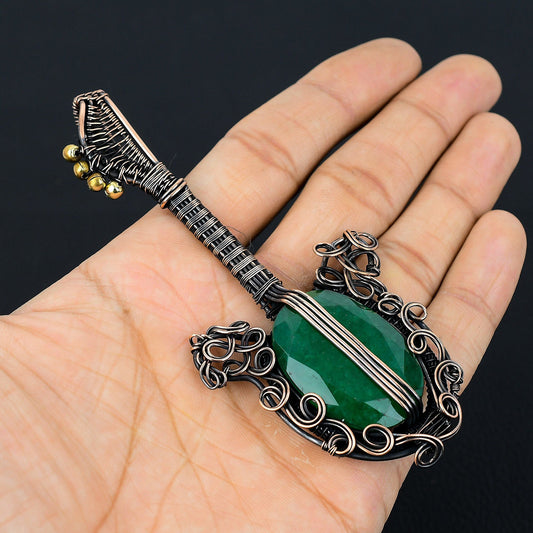 Green Emerald Gemstone Pendant