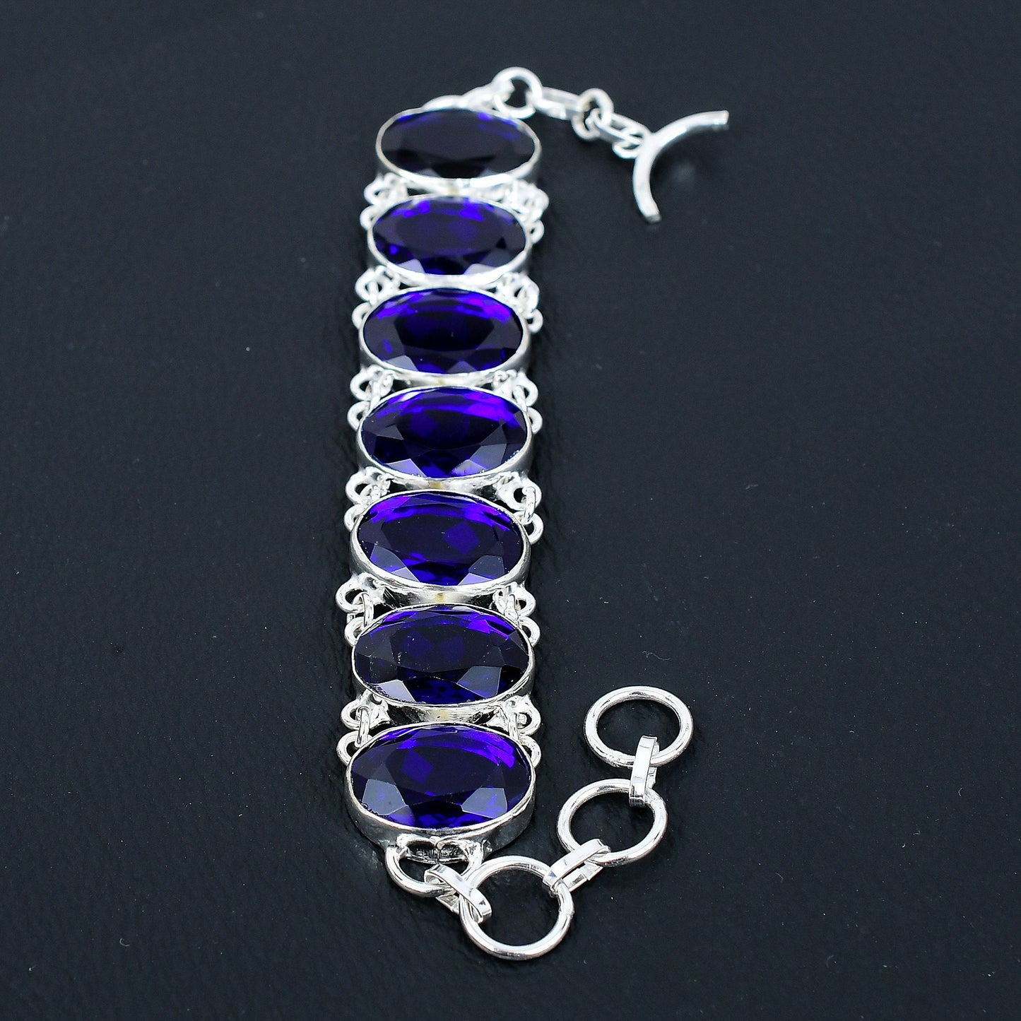 Blue Sapphire Gemstone Bracelet