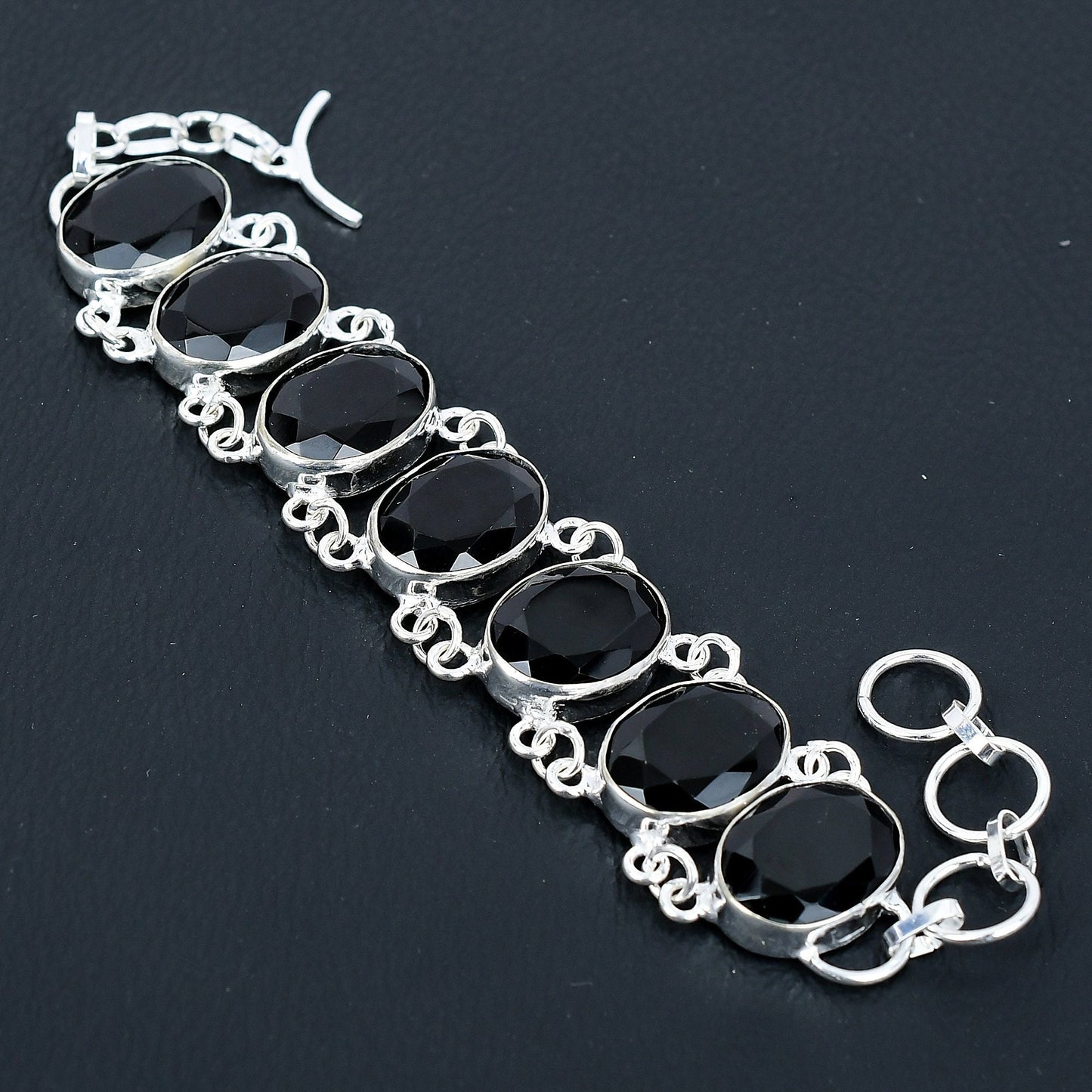 Black Spinel Gemstone Bracelet