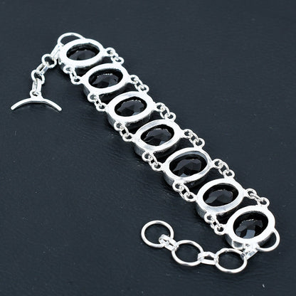 Black Spinel Gemstone Bracelet