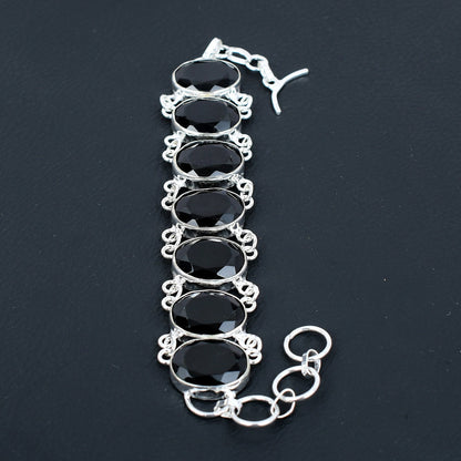 Black Spinel Gemstone Bracelet