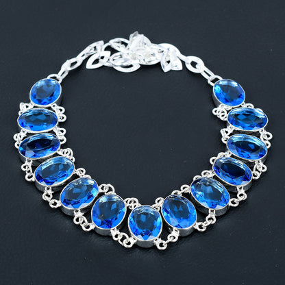 London Blue Topaz Gemstone Necklace