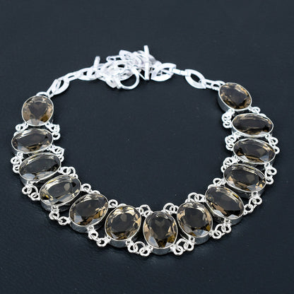 Smoky Brown Topaz Gemstone Necklace