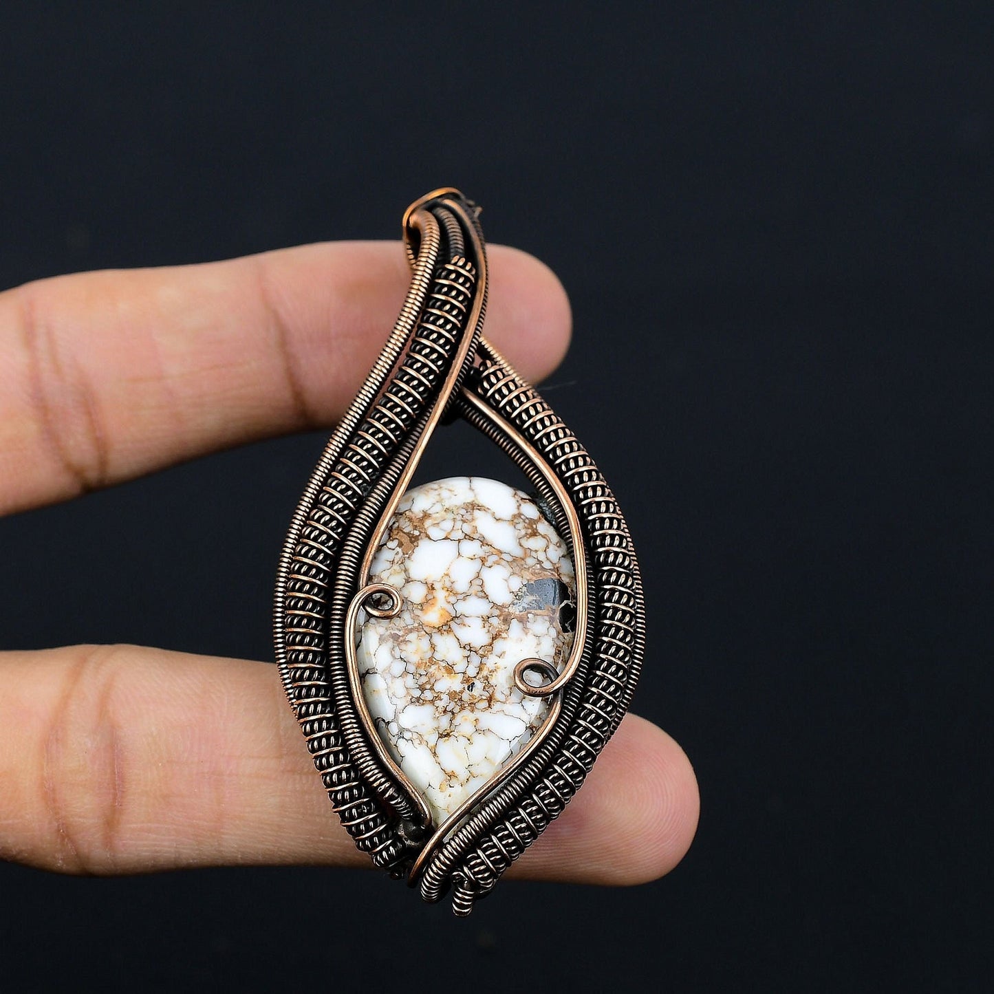 Brown Wild Horse Gemstone Pendant