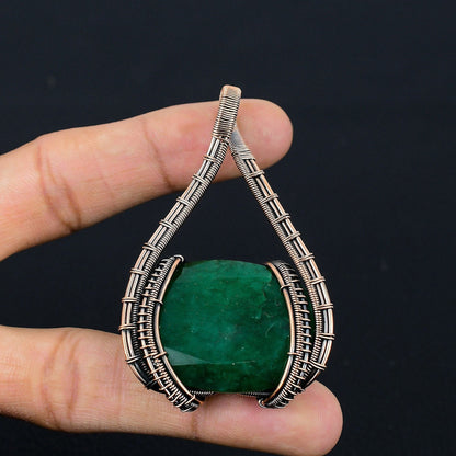 Green Emerald Gemstone Pendant